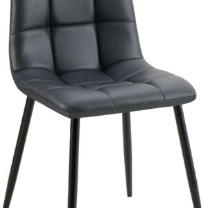 Esszimmerstuhl Antibes Kunstleder schwarz