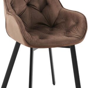 Esszimmerstuhl Antigo Samt braun