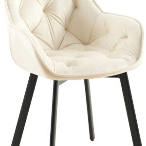 Esszimmerstuhl Antigo Samt creme