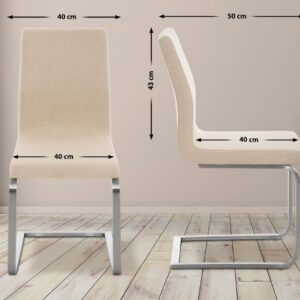 Esszimmerstuhl Belfort STOFF creme