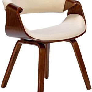 Esszimmerstuhl Foley Stoff walnuss/creme