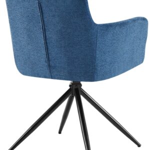 Esszimmerstuhl Jonah Stoff dunkelblau