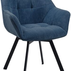 Esszimmerstuhl Jordi Cord blau