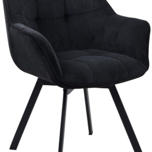 Esszimmerstuhl Jordi Cord schwarz