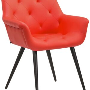 Esszimmerstuhl Langford Kunstleder rot