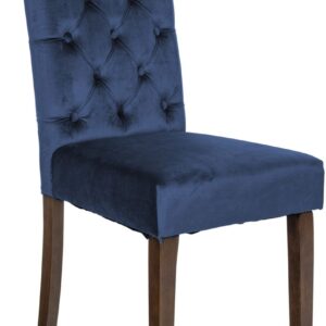Esszimmerstuhl Lisburn Samt blau