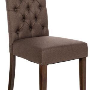 Esszimmerstuhl Lisburn Stoff braun