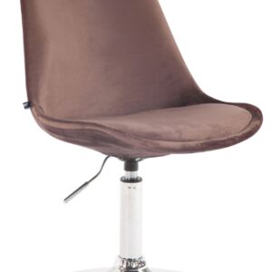 Esszimmerstuhl Maverick Samt chrom braun