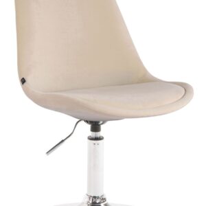 Esszimmerstuhl Maverick Samt chrom creme