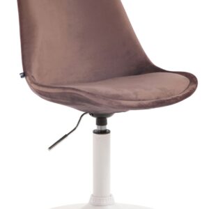 Esszimmerstuhl Maverick Samt weiß braun