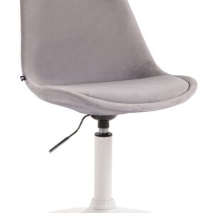 Esszimmerstuhl Maverick Samt weiß grau