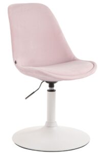 Esszimmerstuhl Maverick Samt weiss pink