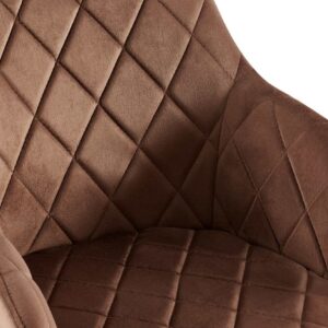 Esszimmerstuhl Monett Samt B braun