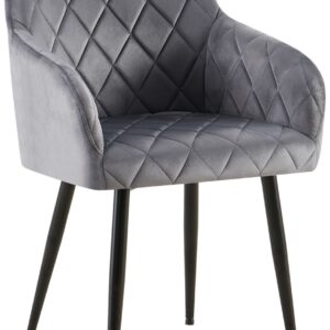 Esszimmerstuhl Monett Samt B dunkelgrau