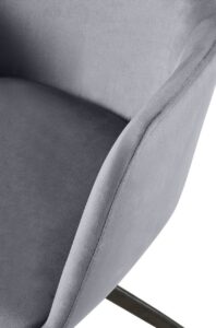 Esszimmerstuhl Olema Samt dunkelgrau