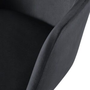 Esszimmerstuhl Olema Samt schwarz