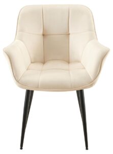 Esszimmerstuhl Roseville Samt creme