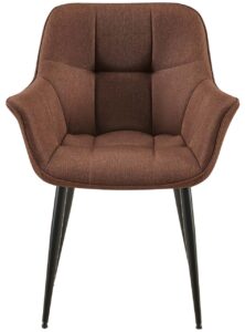 Esszimmerstuhl Roseville Stoff braun