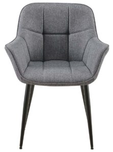 Esszimmerstuhl Roseville Stoff dunkelgrau