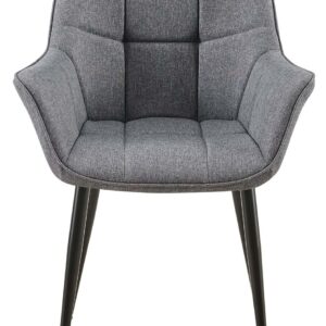 Esszimmerstuhl Roseville Stoff dunkelgrau