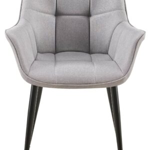 Esszimmerstuhl Roseville Stoff grau