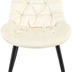 Esszimmerstuhl Rossford Samt creme