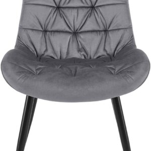 Esszimmerstuhl Rossford Samt grau