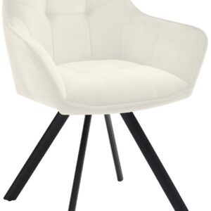 Esszimmerstuhl Scott Samt creme