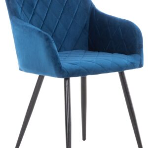 Esszimmerstuhl Shila Samt blau