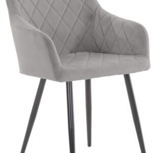 Esszimmerstuhl Shila Samt grau