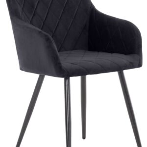 Esszimmerstuhl Shila Samt schwarz