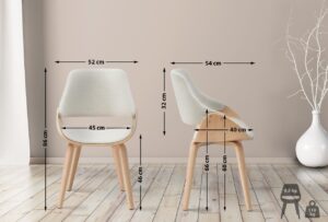 Esszimmerstuhl Vangale Stoff naturacreme