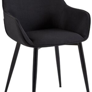Esszimmerstuhl Vessa Stoff schwarz