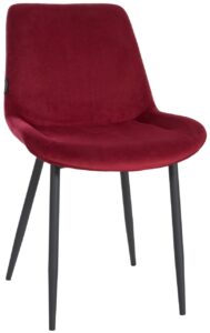 Esszimmerstuhl Victoria Samt rot