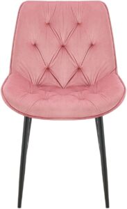 Esszimmerstuhl Wallace Samt rosa