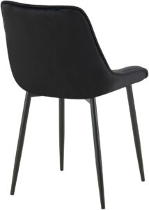 Esszimmerstuhl Wallace Samt schwarz