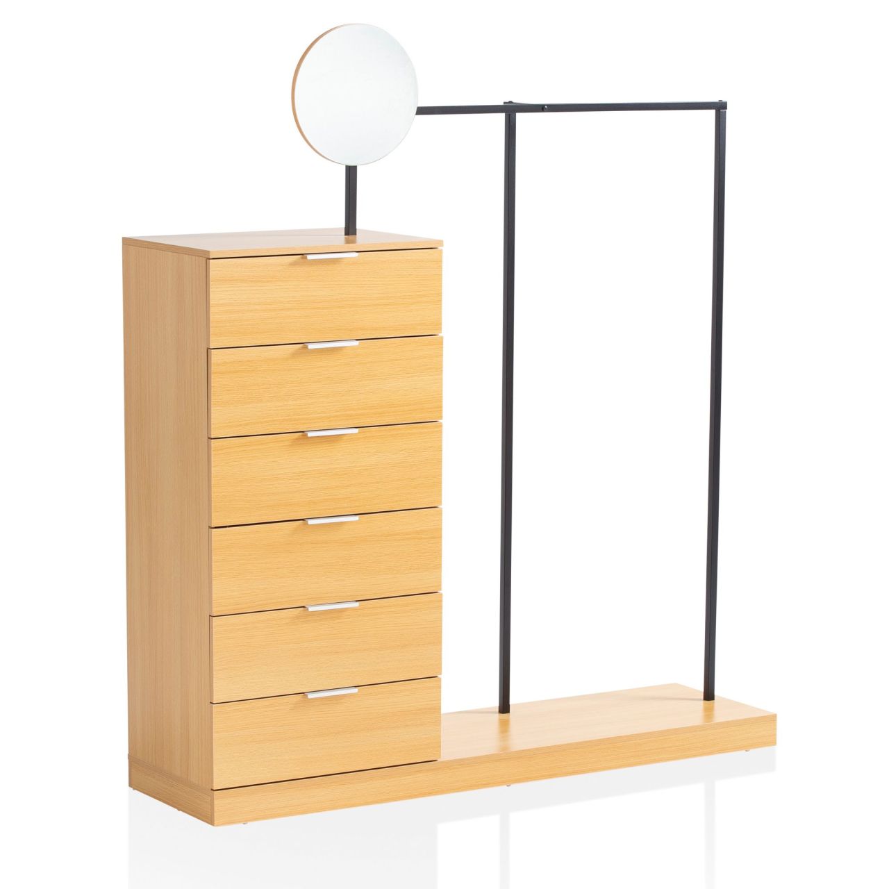 Garderobe Eiche-Dekor 145x165x40 cm Flurgarderobe Modern