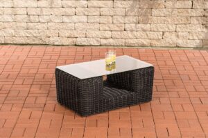 Glastisch Moss schwarz