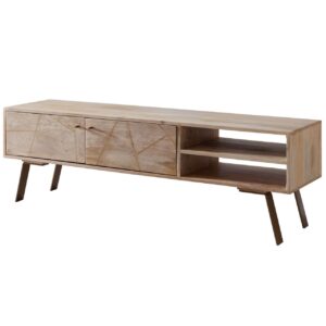 HiFi Lowboard SIKAR Mango Massivholz Landhaus TV Kommode 145x47x35cm