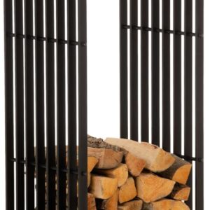Kaminholzständer Irving 40x50x150 schwarz-matt