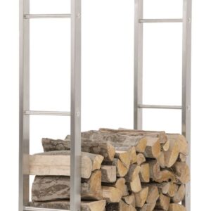 Kaminholzständer Keri 25x80x100 edelstahl
