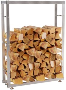 Kaminholzstaender Keri V2 25x80x150 cm edelstahl