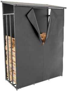 Kaminholzunterstand Abdeckplane Ruston Metall L anthrazit