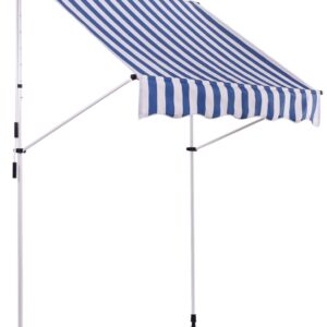 Klemmmarkise Westerly 150x120 cm weiß/blau