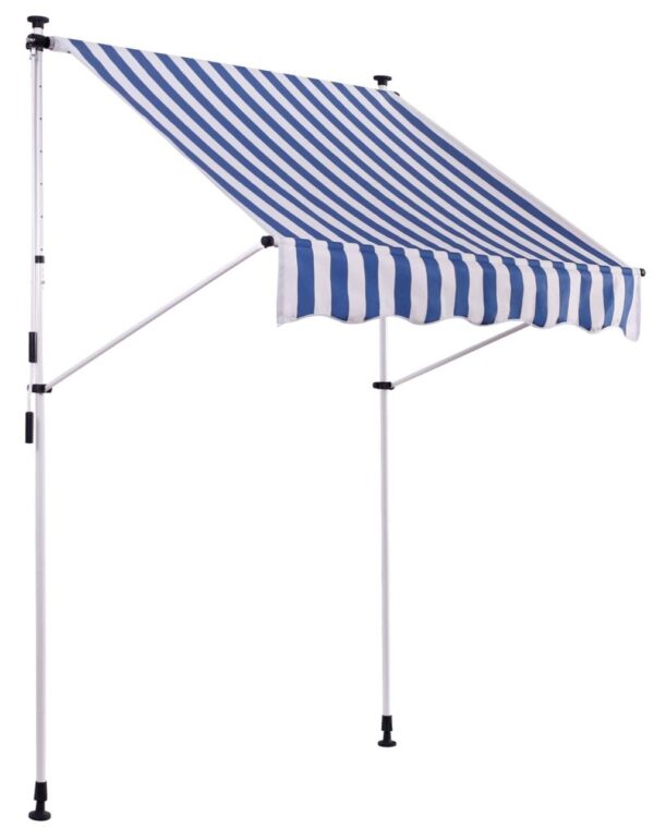 Klemmmarkise Westerly 200x120 cm weiß/blau