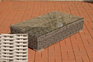 Lounge Tisch Ariano 100 x 50 perlweiss