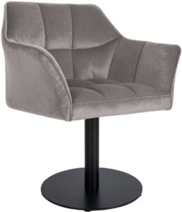 Lounger Damaso Samt grau