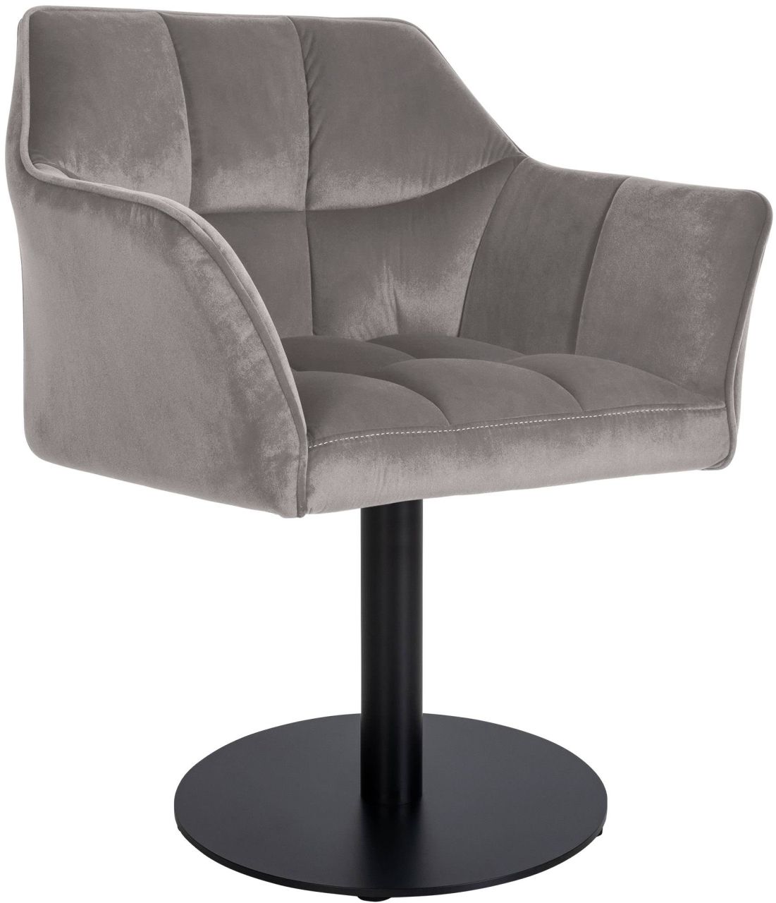 Lounger Damaso Samt grau