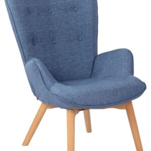 Lounger Durham Stoff blau