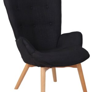 Lounger Durham Stoff schwarz